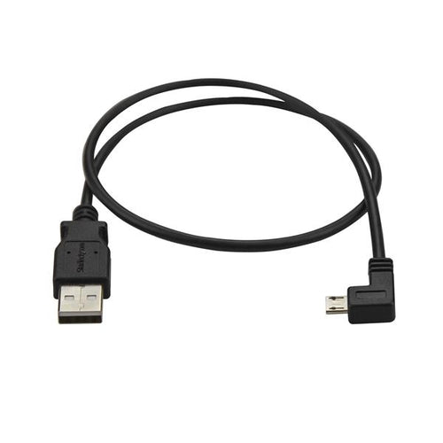 USB 2.0 Charge-and-Sync Cable 0.5m Male/Male Micro-USB Black