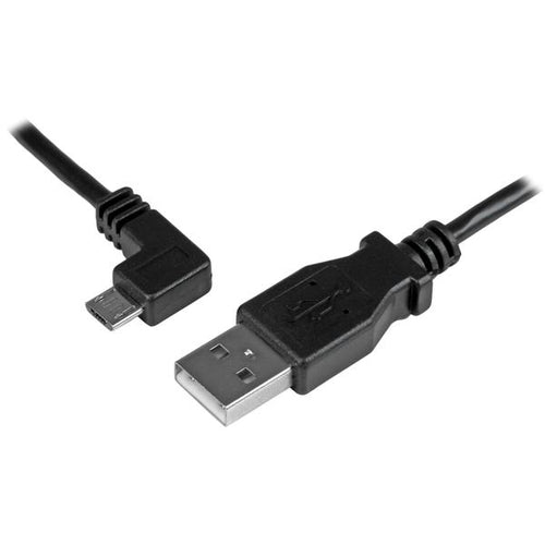 USB 2.0 Charge-and-Sync Cable 0.5m Male/Male Micro-USB Black