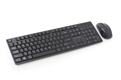Kensington Pro Fit Wireless Tastatur-Maus-Set – Volle Größe QWERTY – Schwarz