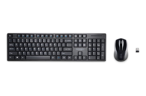 Kensington Pro Fit Wireless Tastatur-Maus-Set – Volle Größe QWERTY – Schwarz