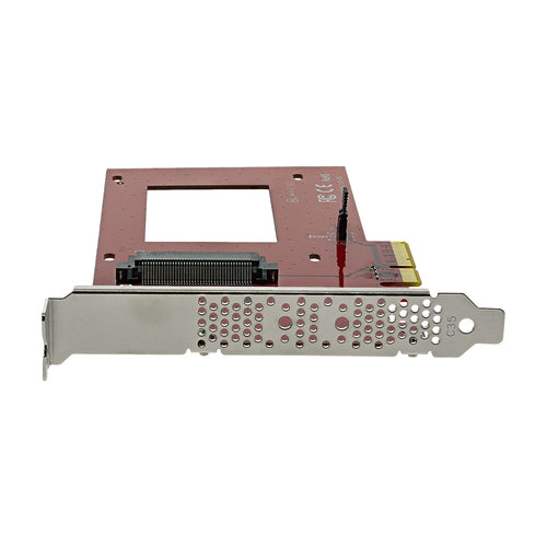StarTech.com U.2 auf PCIe Adapter - SFF-8639, x4 PCI Express 4.0, Rot