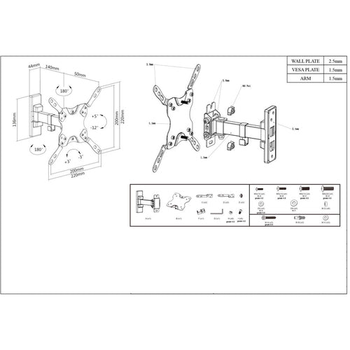 Manhattan 461399 monitor mount / stand