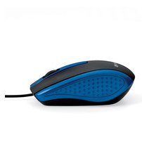 Optische USB Maus Verbatim Bravo Rechtshänder Schwarz Blau