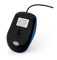 Optische USB Maus Verbatim Bravo Rechtshänder Schwarz Blau