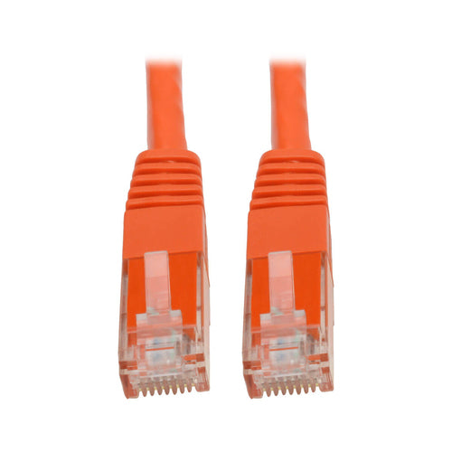 Cat6 Gigabit Ethernet Cable 100ft PoE Orange Tripp Lite