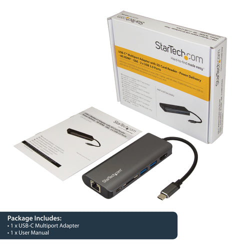 StarTech.com DKT30CSDHPD laptop dock/port replicator