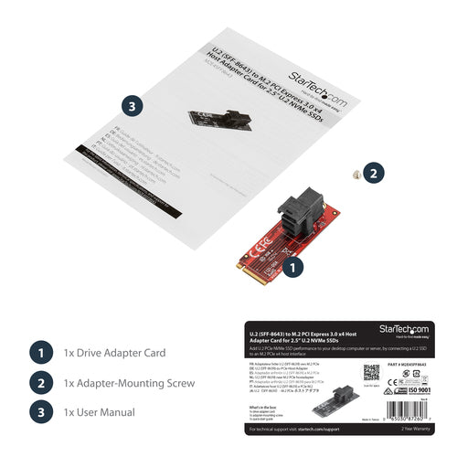 StarTech.com M2E4SFF8643 interface cards/adapter