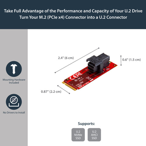 StarTech.com M2E4SFF8643 interface cards/adapter