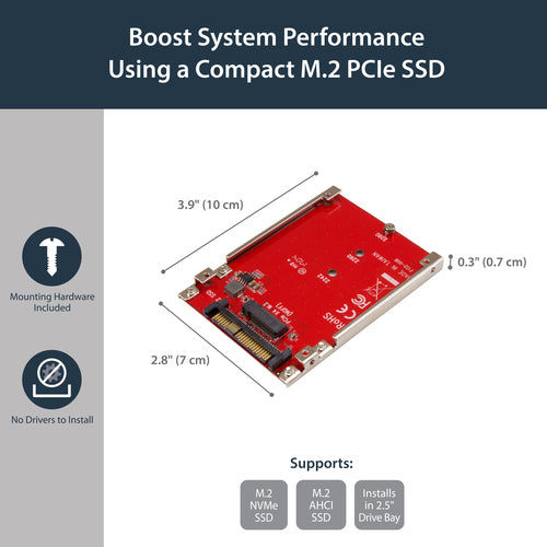 StarTech.com U2M2E125 interface cards/adapter