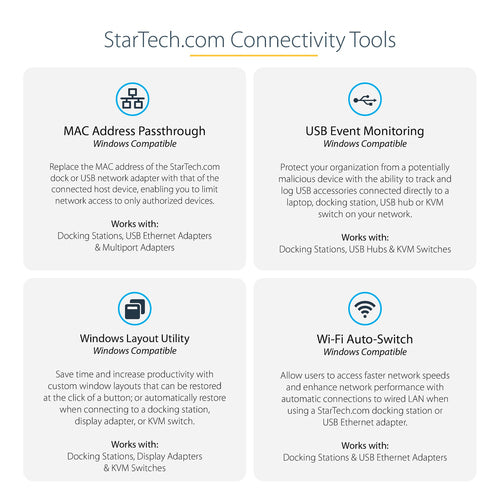 StarTech.com TB3DK2DPPD laptop dock/port replicator