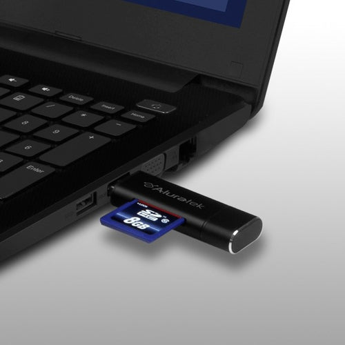 USB 3.1 Type C MicroSD SD Card Reader Aluratek AUCRC300F