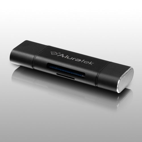 USB 3.1 Type C MicroSD SD Card Reader Aluratek AUCRC300F