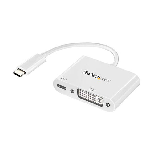StarTech.com CDP2DVIUCPW USB-C auf DVI Adapter – 1080p Video Konverter mit Stromversorgung
