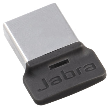 Jabra LINK 370 Bluetooth USB Adapter - Wireless Transmitter for Evolve 75 & Speak 710 - Black/Silver