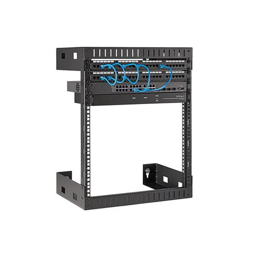 Wall Mount Rack Cabinet StarTech RK12WALLO 12U 200lb 19-Inch Open Frame