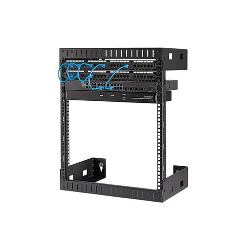 Wall Mount Rack Cabinet StarTech RK12WALLO 12U 200lb 19-Inch Open Frame