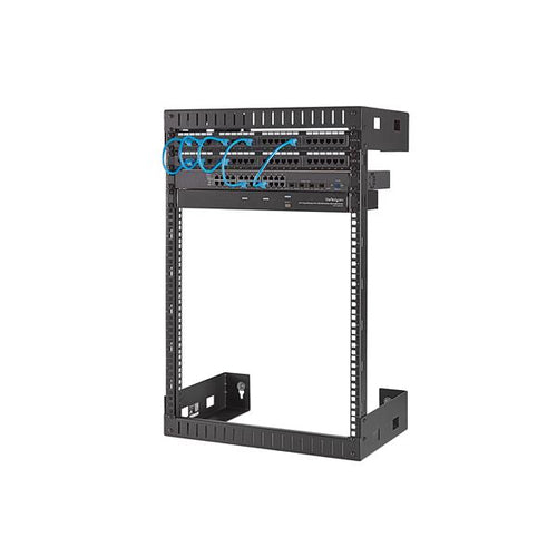 StarTech.com 15HE 19 Zoll Wandmontage Open Frame Netzwerkschrank - 30.7 cm Tiefe, 90.7 kg Kapazität