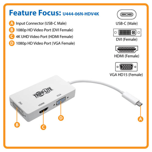 Tripp Lite U444-06N-HDV4K USB graphics adapter