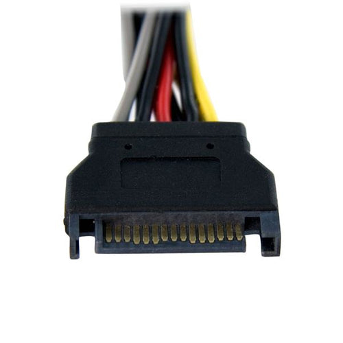 6in SATA Power Y Splitter Cable Adapter Male/Female 15-pin