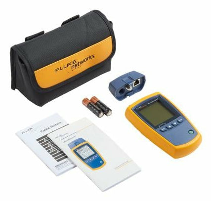 Fluke MicroScanner² Cable Tester RJ-45 RJ-11 LCD Blue Yellow Coax