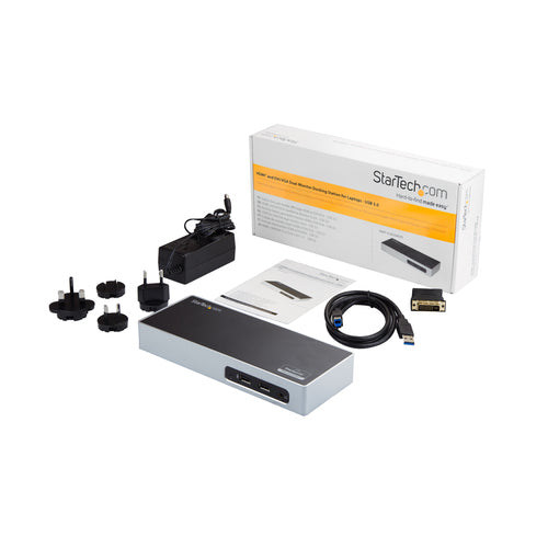 USB 3.0 Dual Monitor Laptop-Dockingstation HDMI DVI VGA 6-Port USB-Hub