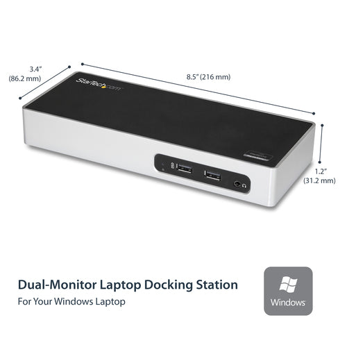USB 3.0 Dual Monitor Laptop-Dockingstation HDMI DVI VGA 6-Port USB-Hub