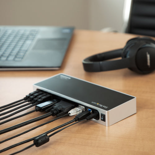 USB 3.0 Dual Monitor Laptop-Dockingstation HDMI DVI VGA 6-Port USB-Hub