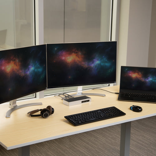 USB 3.0 Dual Monitor Laptop-Dockingstation HDMI DVI VGA 6-Port USB-Hub
