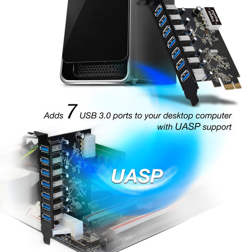 PCIe-USB-3.2-Gen-1-Schnittstellenkarte Siig LB-US0514-S1 5 Gbit/s Schwarz