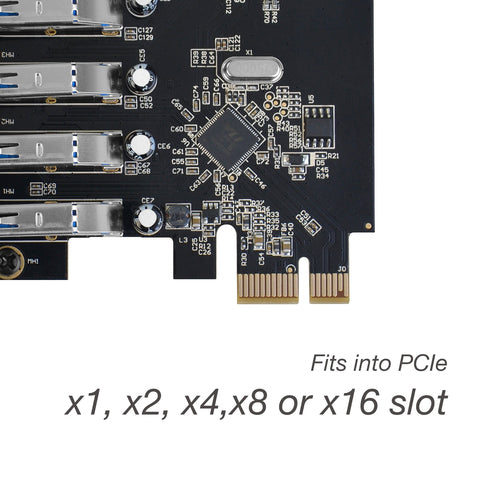 PCIe-USB-3.2-Gen-1-Schnittstellenkarte Siig LB-US0514-S1 5 Gbit/s Schwarz