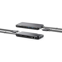 ALOGIC U2CXH-DGR 10-in-1 Portable Dock - Dual 4K Display for Mac