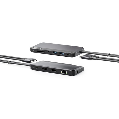 ALOGIC U2CXH-DGR 10-in-1 Portable Dock - Dual 4K Display for Mac