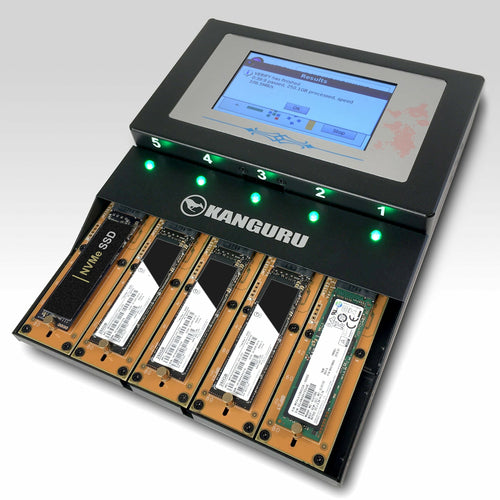 iStorage Kanguru Clone 4 M.2 NVMe SSD-Duplikator – 12 GB/min USB Typ-A – Daten-Duplikator