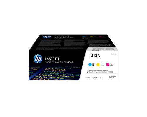 HP 312A 3er-Pack Cyan/Magenta/Gelb Original LaserJet Tonerkartuschen