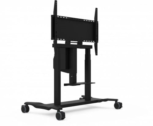 Multimedia-Wagen Rollständer Schwarz Aluminium Kunststoff Stahl 75kg Tragkraft