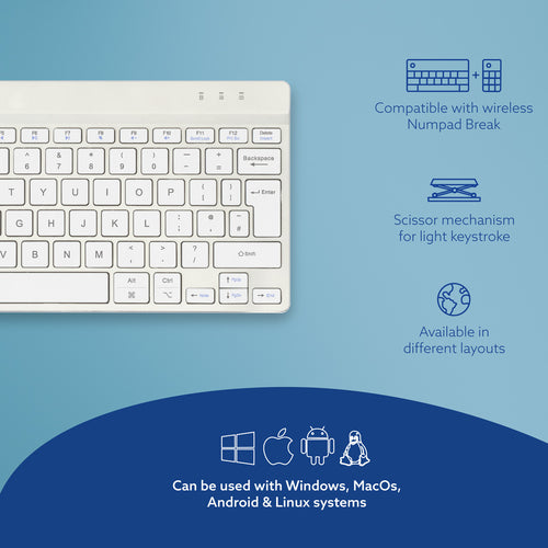 R-Go Tools RGOCOUKWLWH keyboard