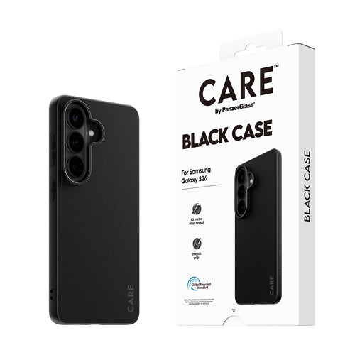 PanzerGlass CARE™ by ® TPU Case Black Samsung Galaxy S26 mobile phone case