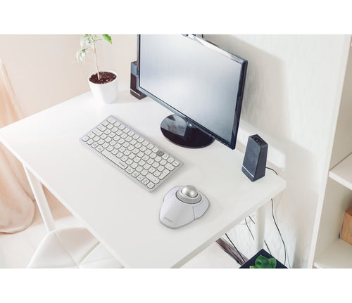 Kensington K70991WW Kabellose Maus – 1600 DPI, Silber & Weiß, Beidhändiges Design