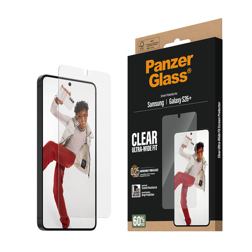 PanzerGlass ® Screen Protector Samsung Galaxy S26+ | Ultra-Wide Fit w. EasyAligner