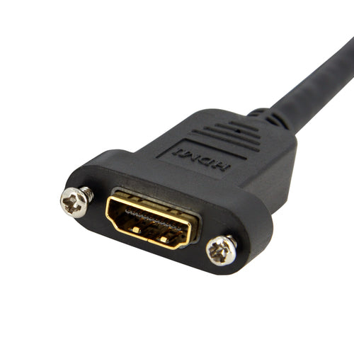 4K High-Speed HDMI-Kabel 0,9 m mit Panelmontageadapter 10,2 Gbit/s