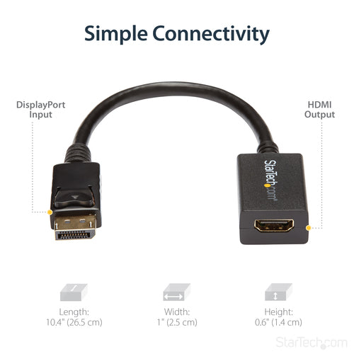StarTech.com DP2HDMI2 video cable adapter