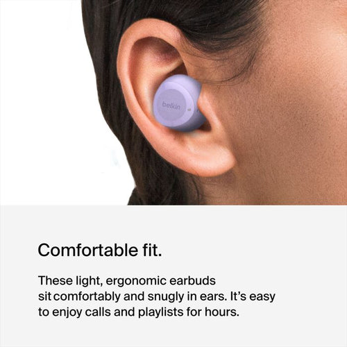 Wireless Headset Belkin SoundForm Bolt 2 for Calls and Music - Lavender