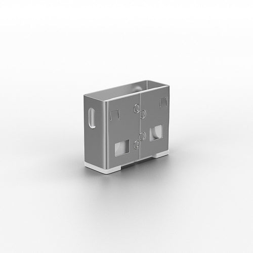 USB Port Blocker Pack of 10 White Type-A ABS