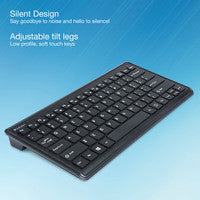 Wireless Keyboard Verbatim 70739 80% RF QWERTY Black Mouse Included