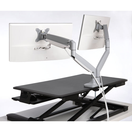 Kensington SmartFit Dual Monitorarm – Höhenverstellbar – Silber – 18 kg Tragfähigkeit