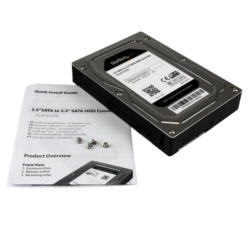 StarTech.com 25SAT35HDD 2.5" auf 3.5" SATA Adaptergehäuse - Aluminium - Schwarz/Silber