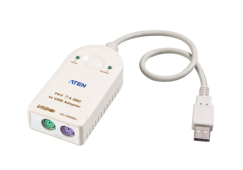 ATEN UC100KMA USB Typ-A auf PS2 Adapter - 0,3 m - Weiß