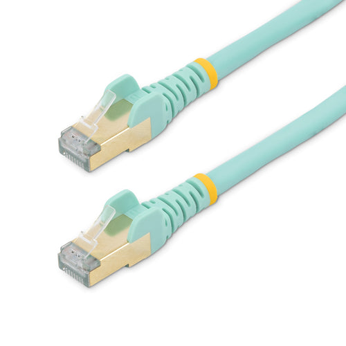 3m CAT6a Ethernet Cable 10 Gigabit Shielded Snagless RJ45 Aqua