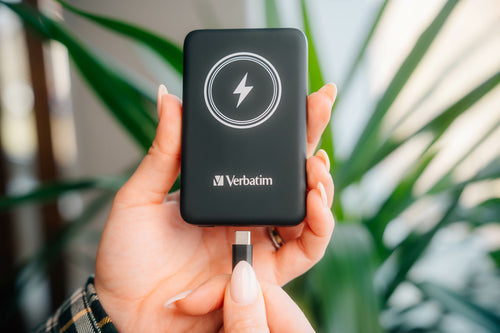 Magnetische kabellose Powerbank 10000mAh Verbatim Quick Charge 3.0
