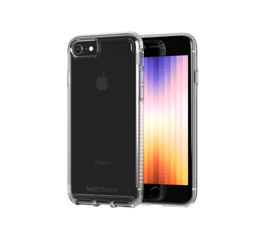 Tech21 Pure Clear mit Antimikrobiellem Schutz für Apple iPhone 7 8 SE2 SE3 mobile phone case
